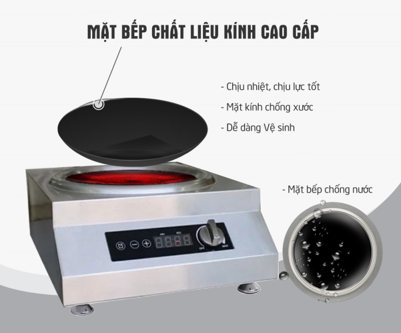 Bếp từ xào công nghiệp